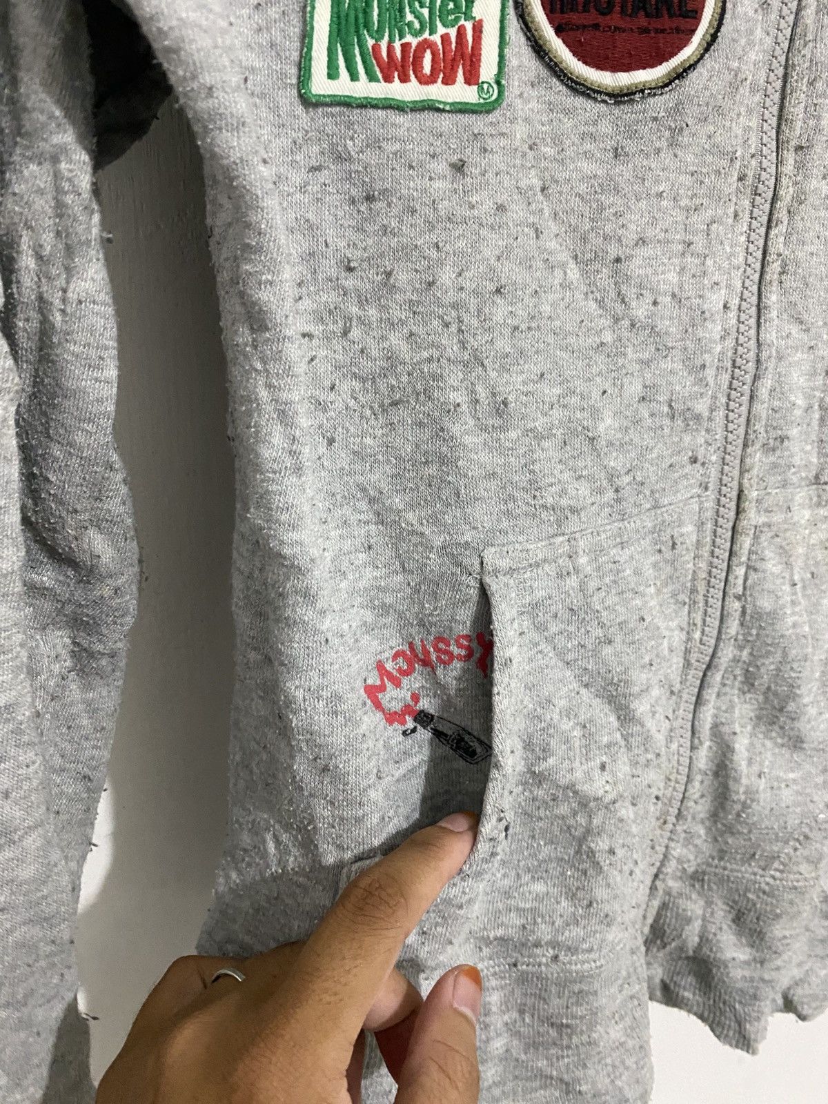 Japanese Brand BINDINGOFFER💸Japanese moussy patched hoodie styled hysteric Size US M / EU 48-50 / 2 - 4 Thumbnail