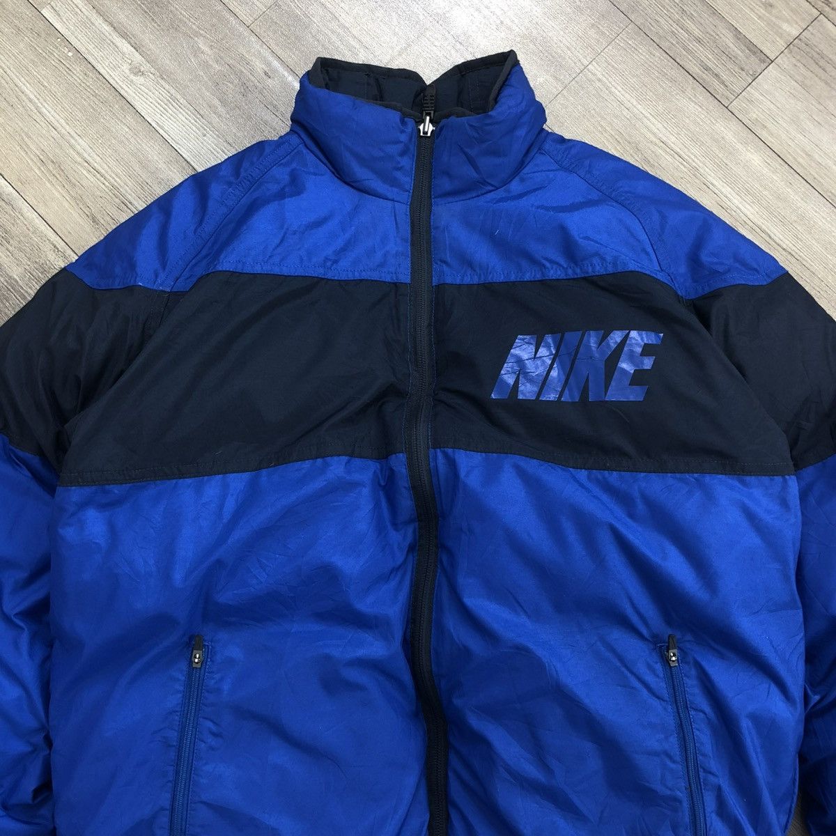 Nike Vintage Nike Swoosh Logo Reversible Puffer Down Jacket Size US M / EU 48-50 / 2 - 2 Thumbnail