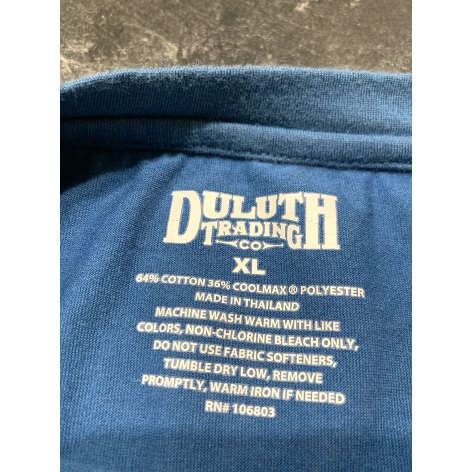 Duluth Trading Company DULUTH TRADING COMPANY Mens XL Blue Heavyweight Pocket T-Shirt Short Sleeve Crew Classic Outdoor Workwear Size US XL / EU 56 / 4 - 5 Thumbnail
