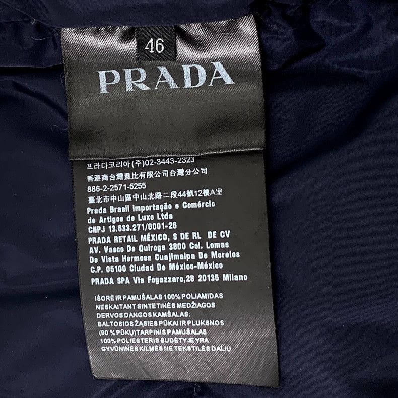 Prada Prada Dark blue triangle zipper down coat Size US S / EU 44-46 / 1 - 7 Thumbnail