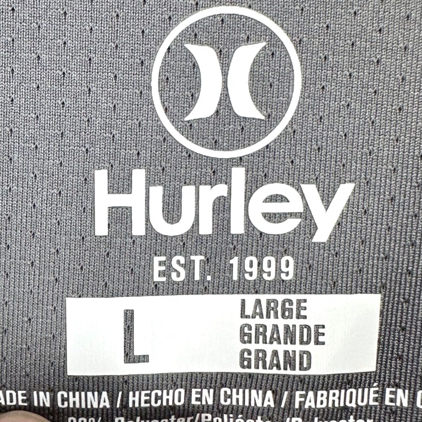Hurley Hurley Men Golf Polo Shirt Large Gray Short Sleeve Performance Stretch Rugby NEW Size US L / EU 52-54 / 3 - 4 Thumbnail