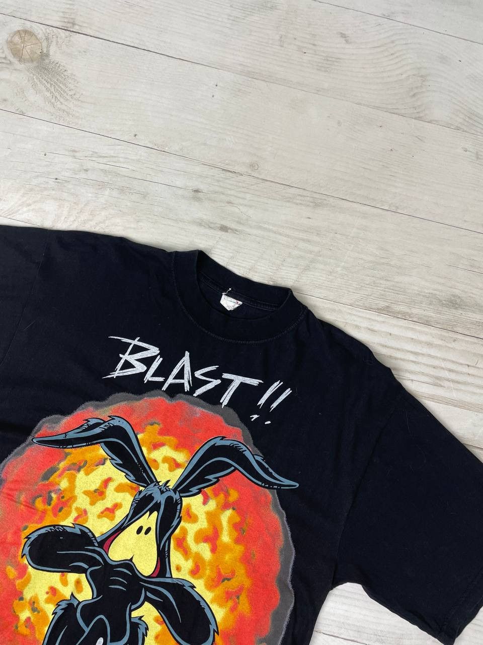 Cartoon Network Vintage Warner Bros Looney Tunes Coyote Blast 1995 Tee Size US L / EU 52-54 / 3 - 3 Thumbnail