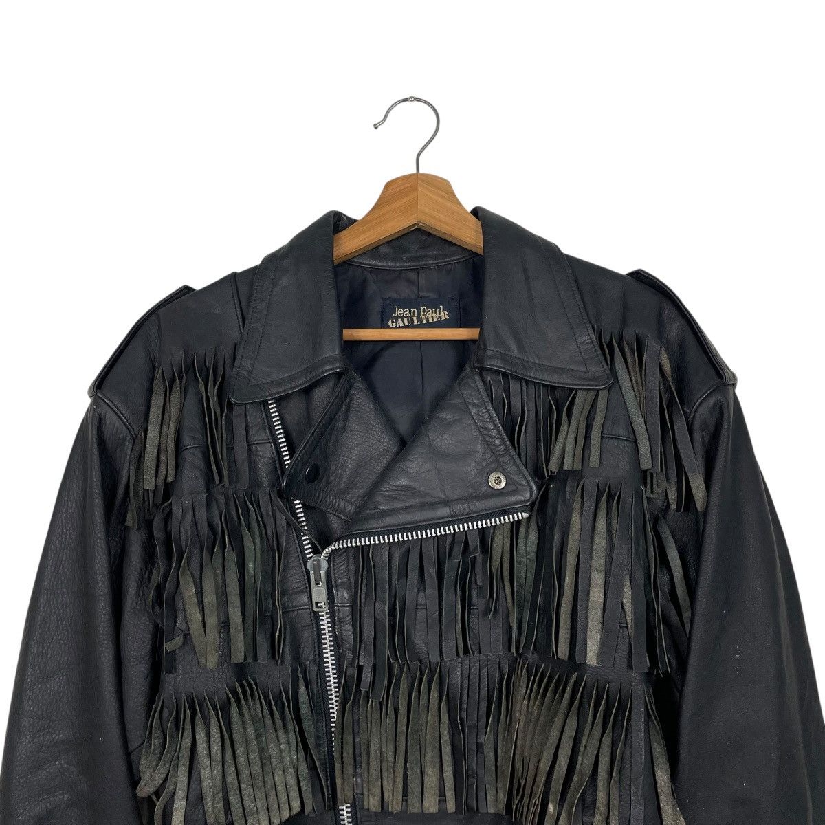 Jean Paul Gaultier Jean Paul Gaultier Crop Biker Leather Jacket Size US S / EU 44-46 / 1 - 2 Thumbnail