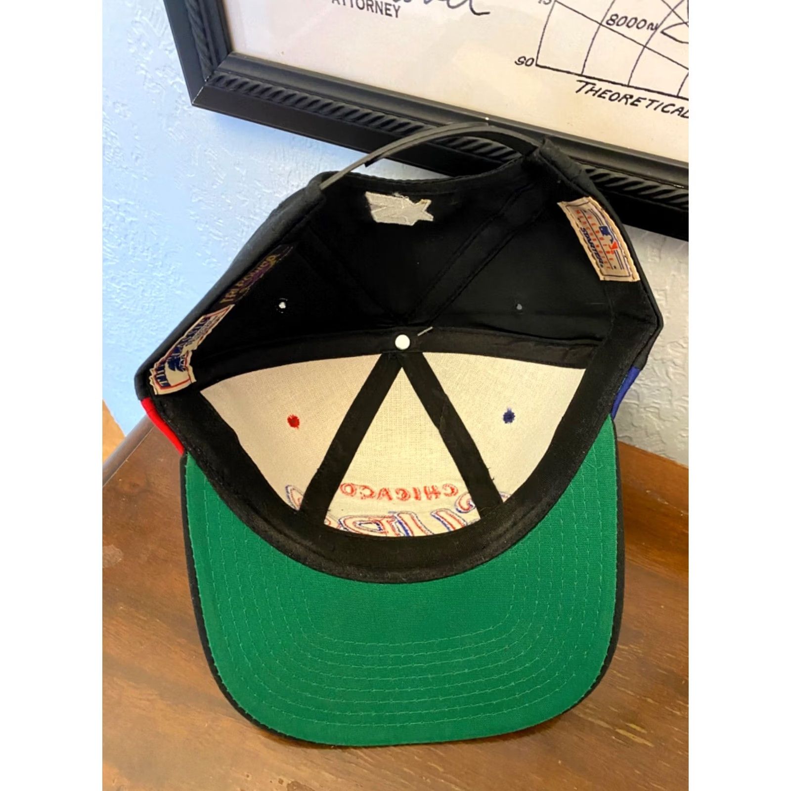 Starter VINTAGE Starter Chicago Cubs Pinwheel Snapback Hat Baseball Cap RARE White Adjustable Men Mens Cap Size ONE SIZE - 6 Thumbnail