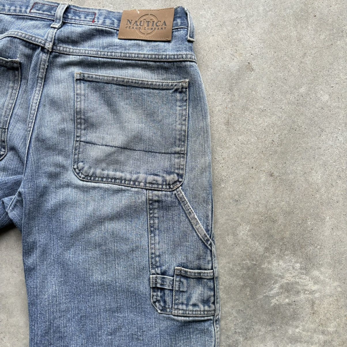 Nautica × Vintage vintage Y2K NAUTICA JEANS Distressed Baggy Cargo jorts short Size US 32 / EU 48 - 12 Thumbnail