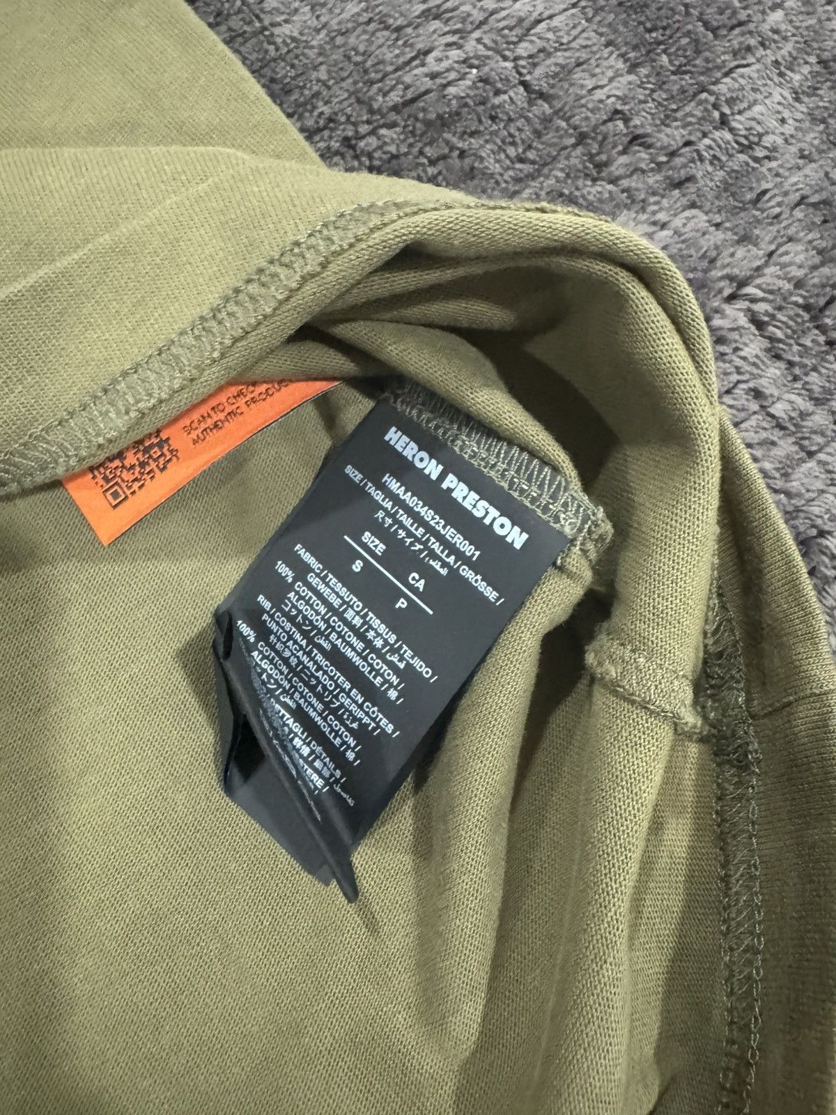 Heron Preston HERON PRESTON HPNY EMB TEE IN OLIVE Size US S / EU 44-46 / 1 - 4 Thumbnail