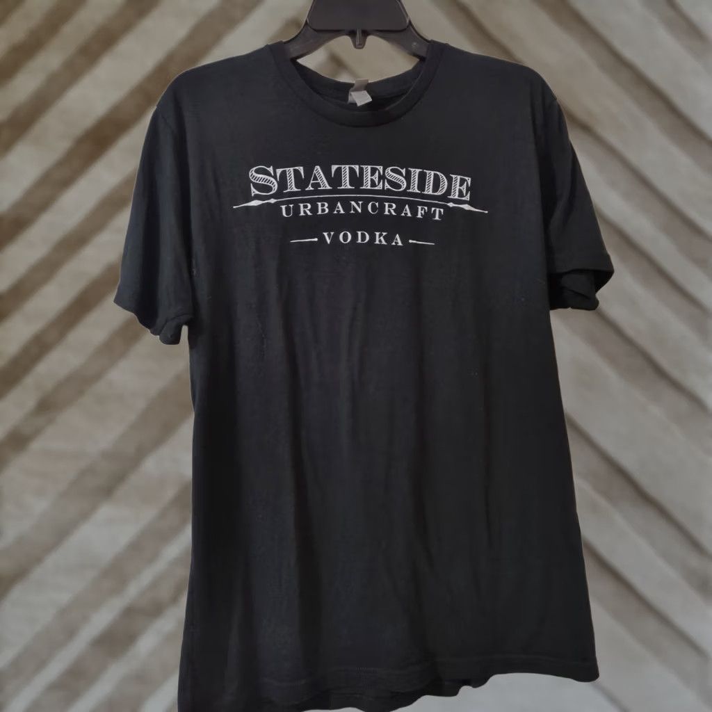 Next Level Next Level Apparel T-Shirt Stateside Urbancraft Vodka Mens Large Black Cotton & Polyester Crew Neck Short Sleeve Regular Fit Size US L / EU 52-54 / 3 - 1 Thumbnail
