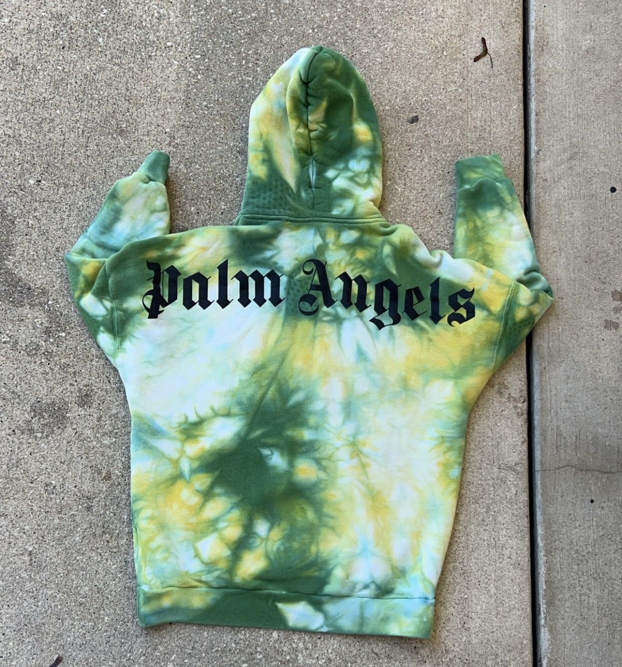 Palm Angels RARE Palm Angels Tie-Dye Hoodie Spellout Size Large Size US L / EU 52-54 / 3 - 1 Thumbnail