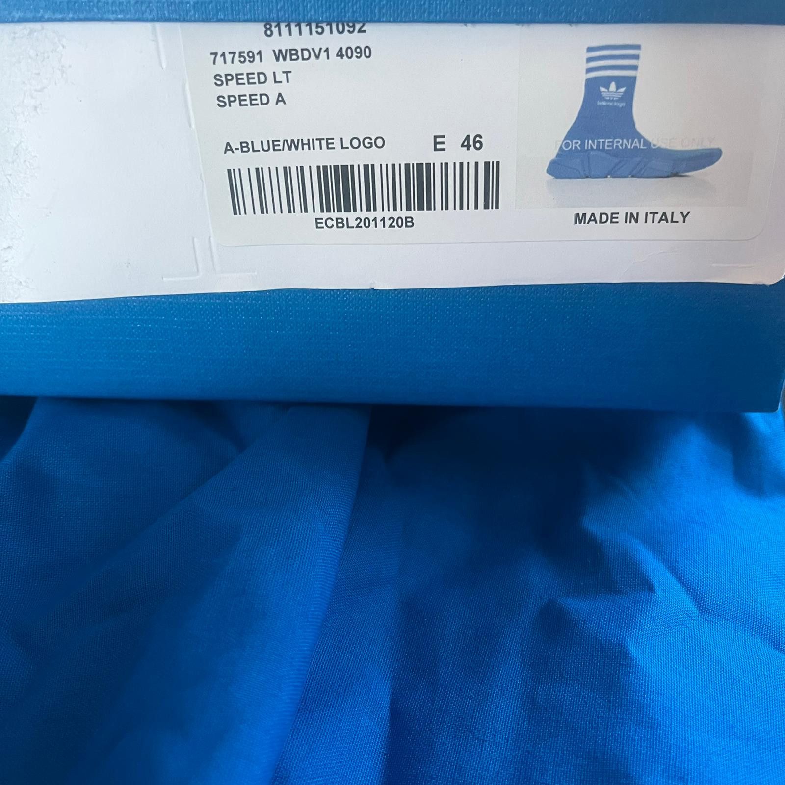 Adidas × Balenciaga Speed LT / Speed A Sneakers in Blue Size US 13 / EU 46 - 15 Thumbnail