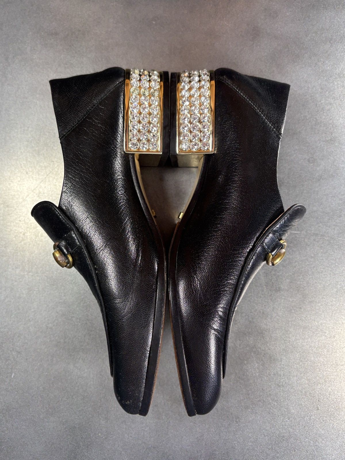 Gucci 2018 Gucci Horsebit Loafer Leather Mules Heels Crystal Jewel Size US 9 / IT 39 - 14 Thumbnail