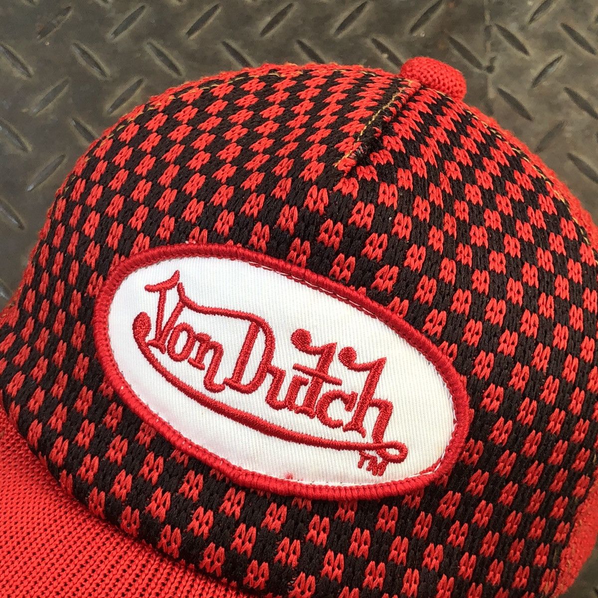Vintage Vintage Von Dutch Knitwear Trucker Hat Size ONE SIZE - 4 Thumbnail