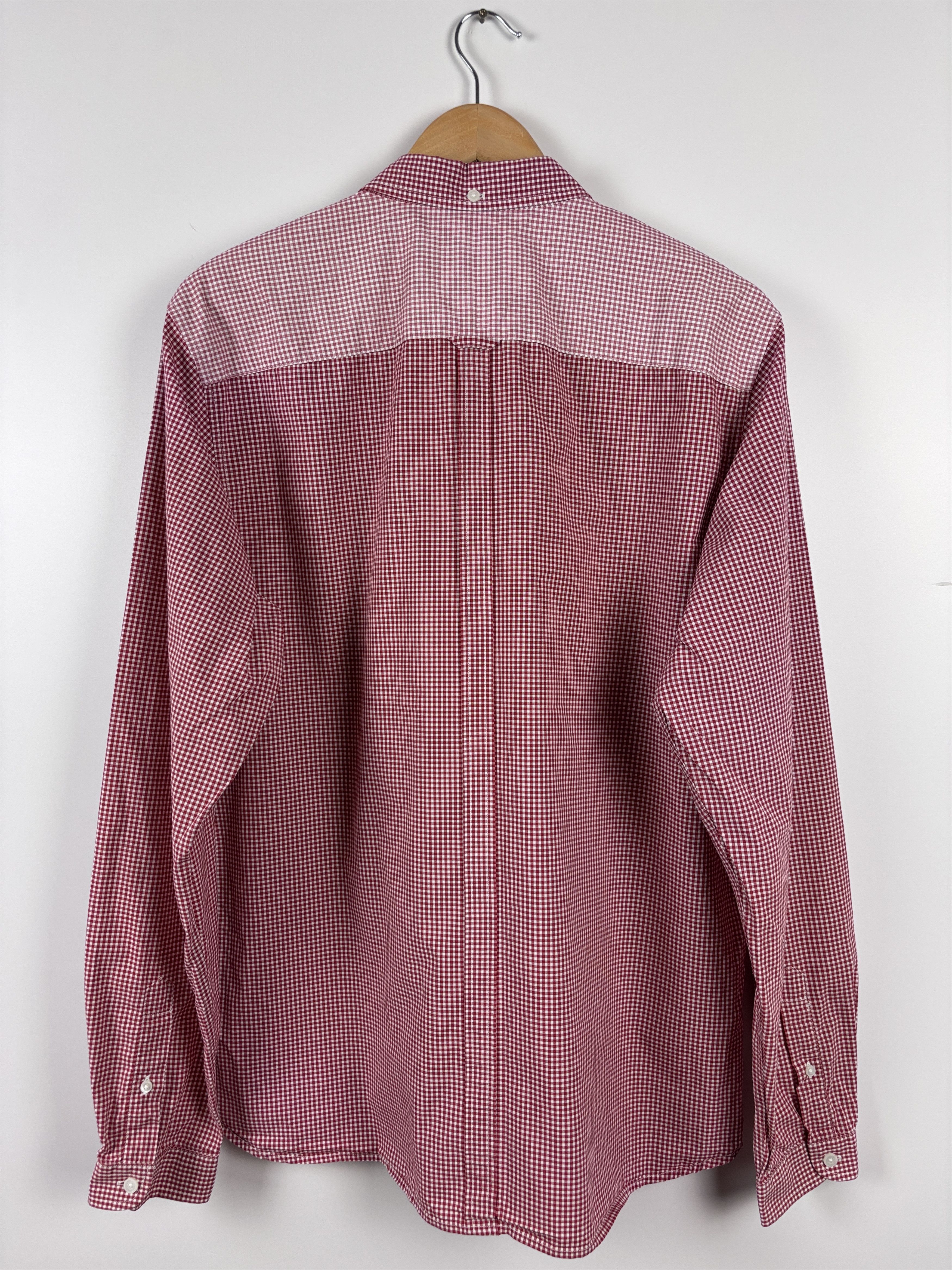 Fred Perry Fred Perry Button Down Longsleeve Slim Check Shirt Red XL Size US XL / EU 56 / 4 - 4 Thumbnail