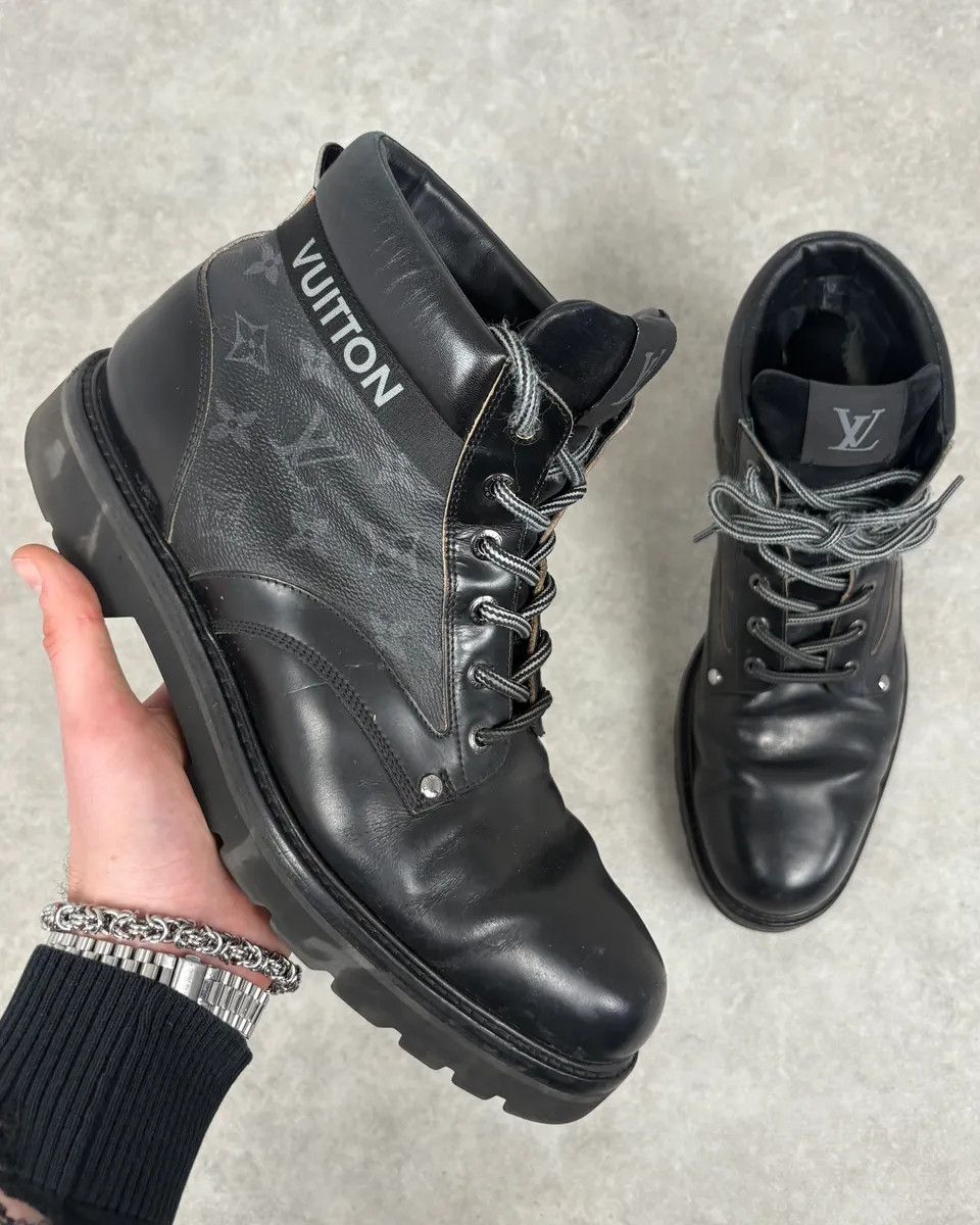 Louis Vuitton Louis Vuitton Oberkampf Black Leather Boots Size US 11.5 / EU 44-45 - 1 Thumbnail