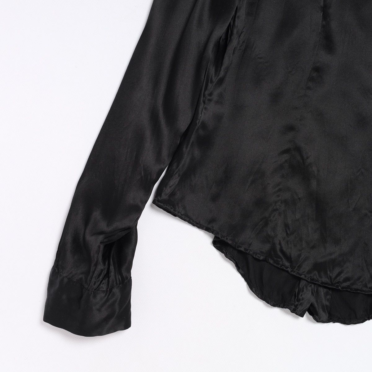 Just Cavalli Just Cavalli Silk Shirt Black Blouse Top Roberto Leopard Size L / US 10 / IT 46 - 17 Thumbnail