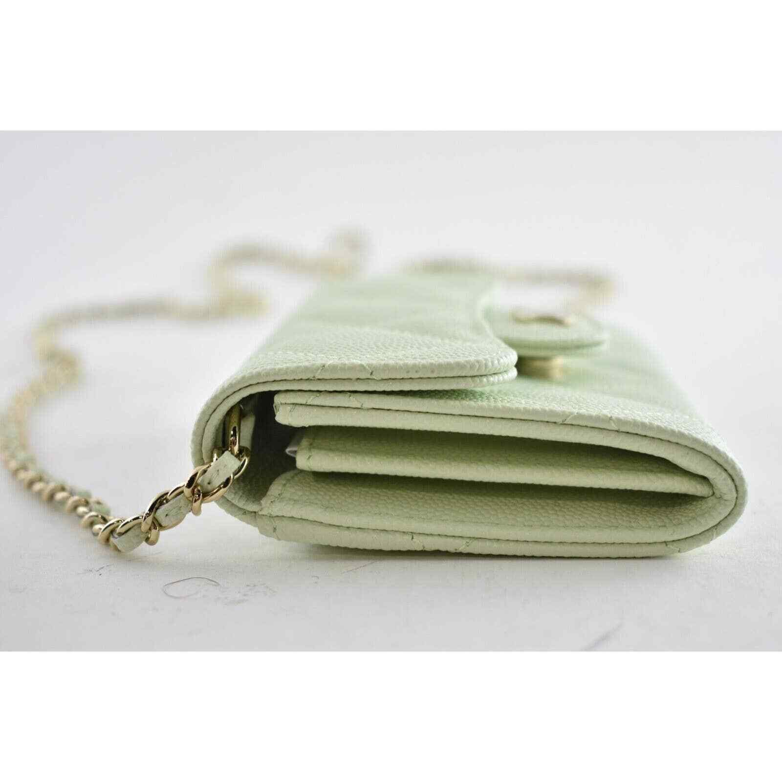 Chanel Chanel Mini Wallet On Chain Gold Card Shoulder Crossbody Bag Size ONE SIZE - 5 Thumbnail