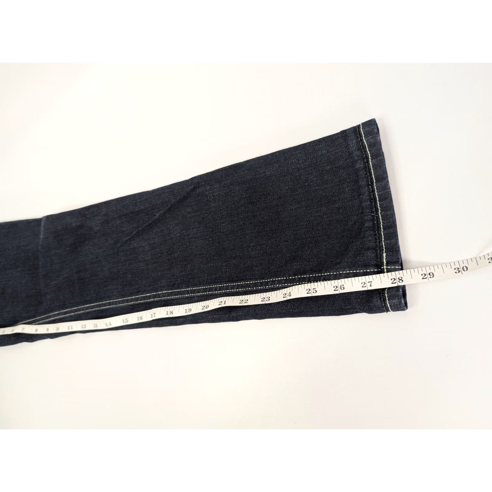Diesel Diesel Jeans Womens 27x28 Brucke Stretch Low Rise Blue Denim Dark Wash Italy Size 27" / US 4 / IT 40 - 6 Thumbnail