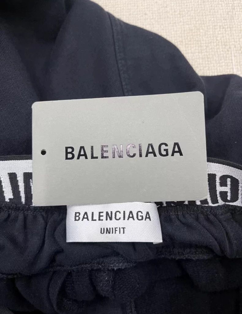 Balenciaga Balenciaga size XS Letter-print drawstring lace-up Jersey Size US 27 - 5 Thumbnail