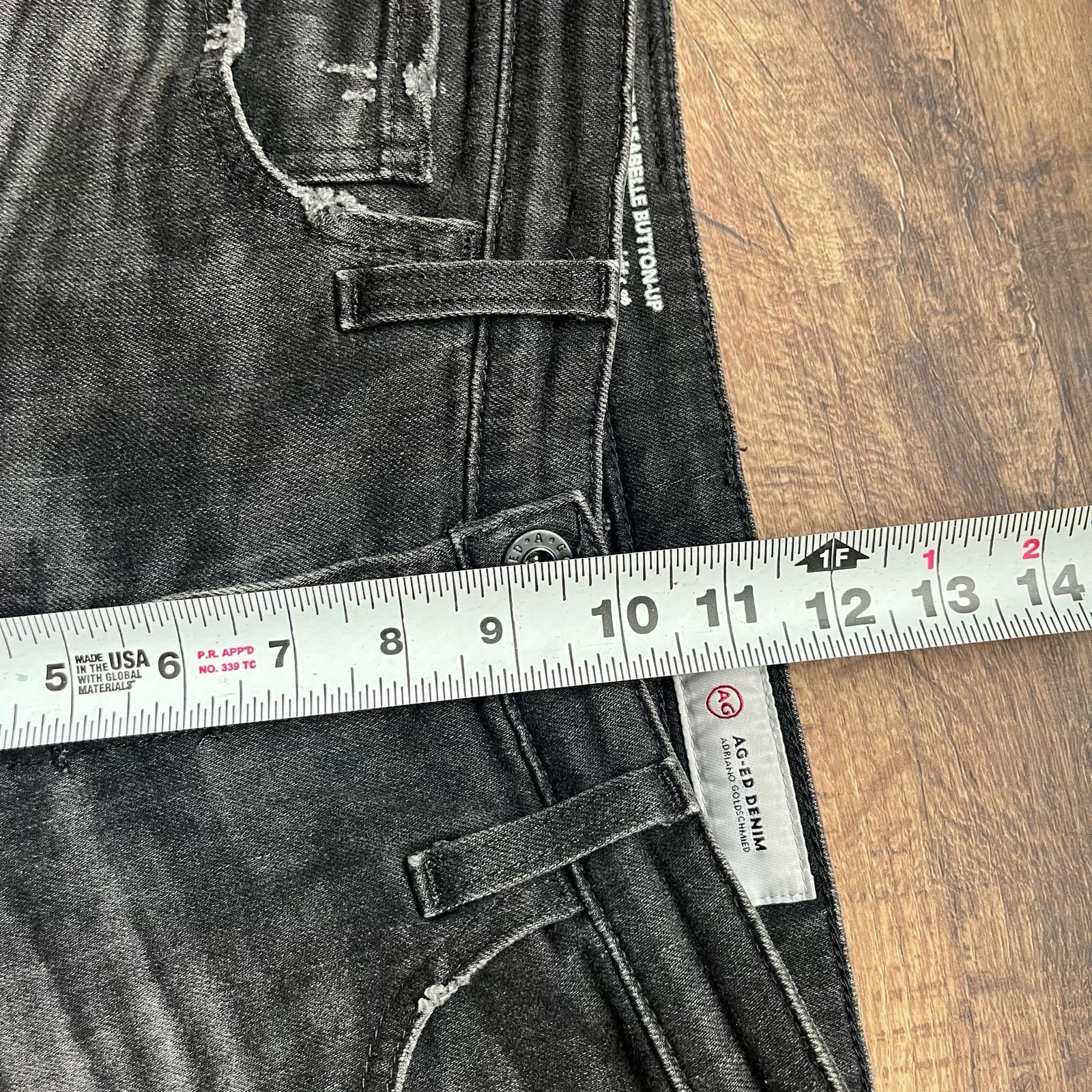 AG Adriano Goldschmied AG Adriano Goldschmied The Isabelle Button Up Jeans 26R Size 26" / US 2 / IT 38 - 6 Thumbnail