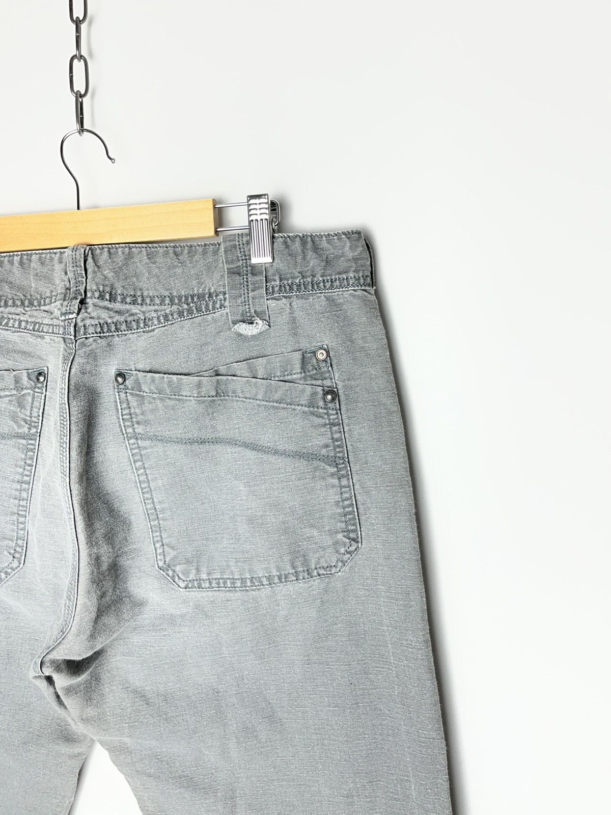 Diesel RARE Vintage 2000’s Diesel Cotton-Linen Jeans Size US 33 - 7 Thumbnail