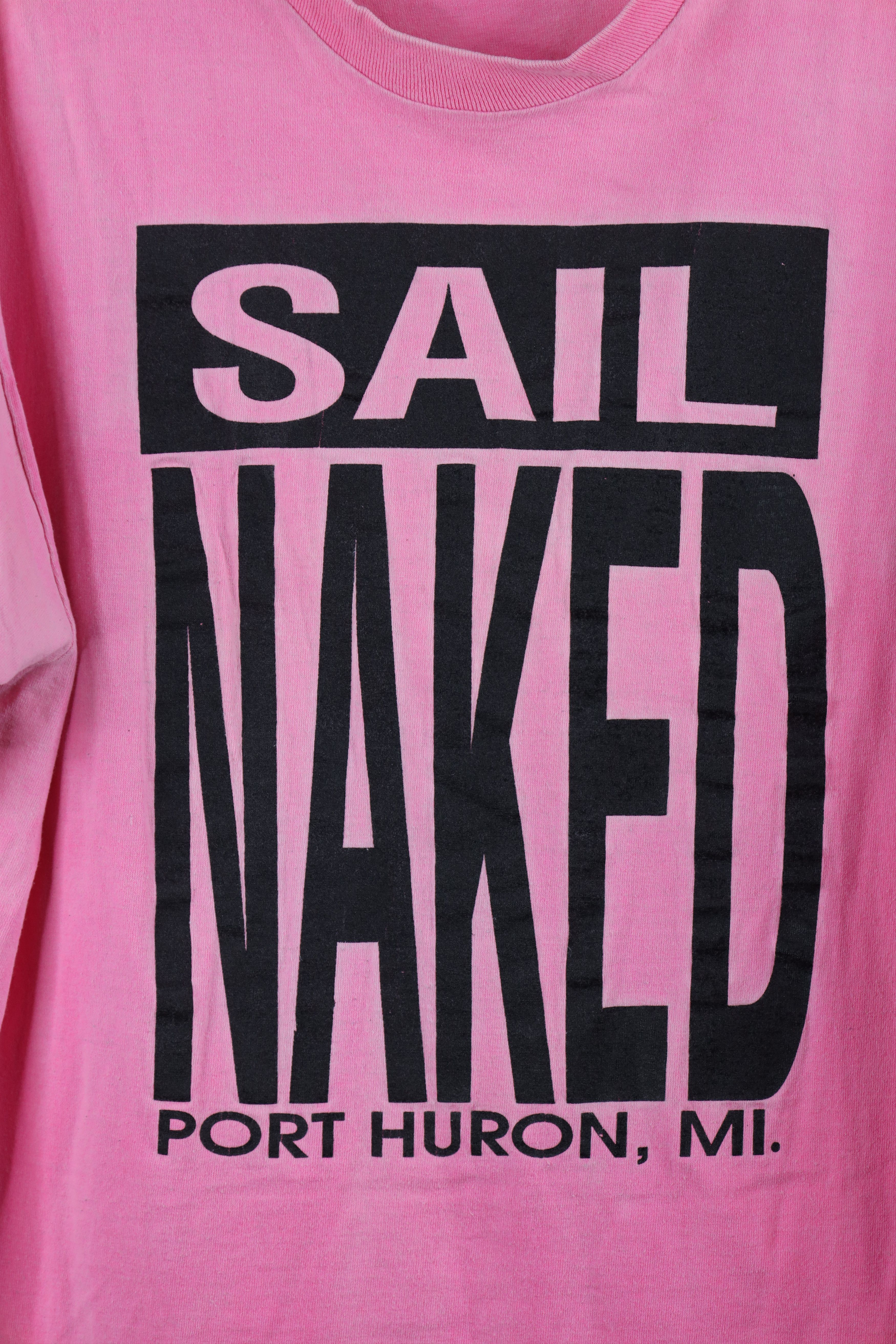 Vintage Vintage 90s Streetwear Spell Sail Naked Sailboat T-Shirt USA Size US L / EU 52-54 / 3 - 4 Thumbnail