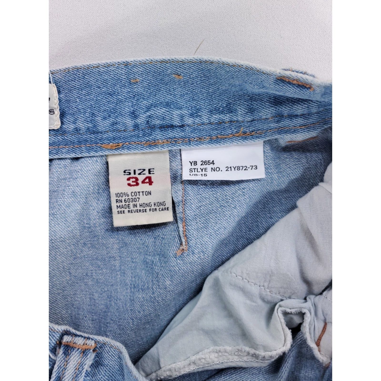 Vintage VINTAGE Unionbay Jeans Shorts Jorts Pleated Baggy Blue Mens 33 Regular 90s Y2K - Mens Jeans Shorts 33 Blue Baggy Unionbay Size US 33 - 3 Thumbnail