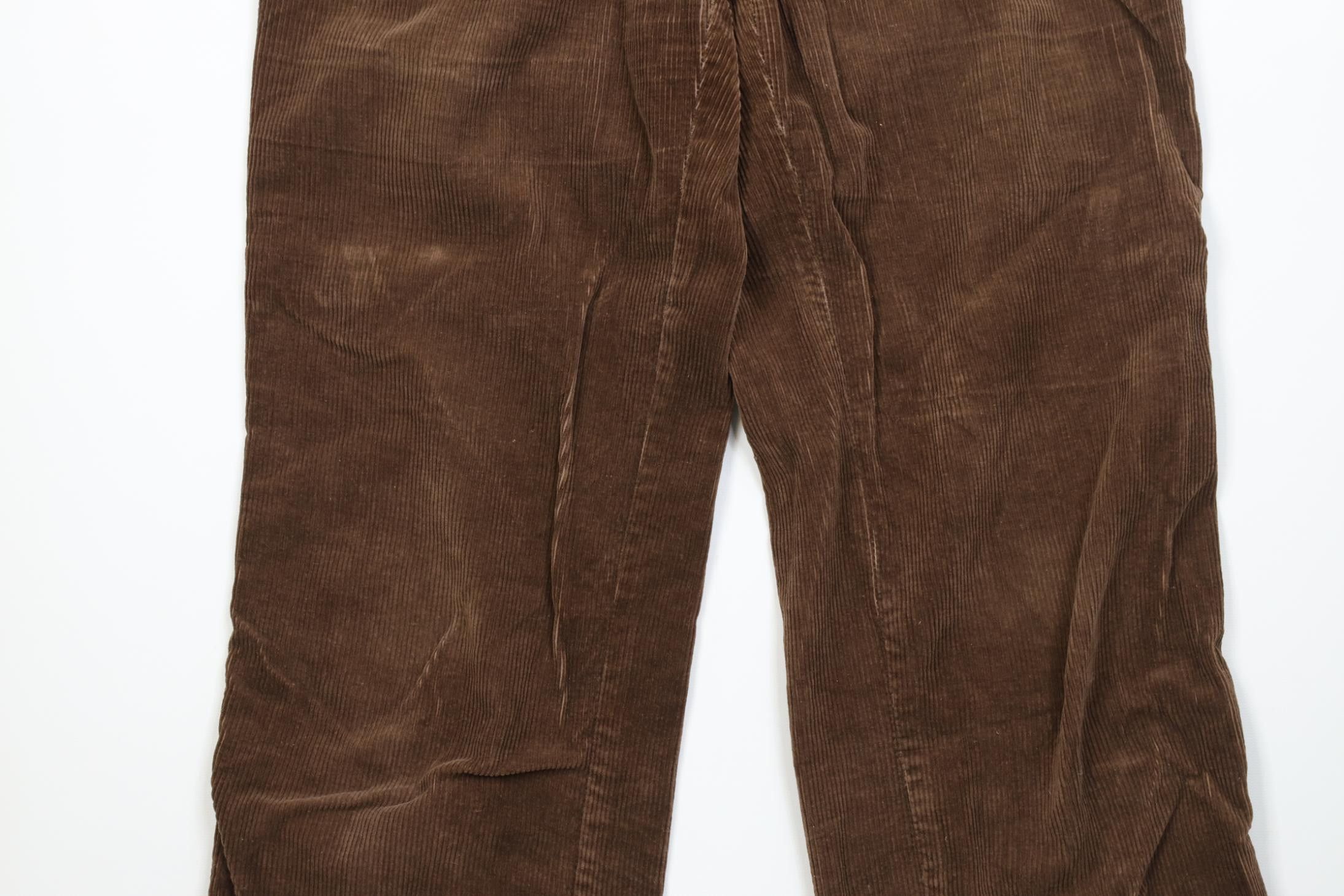 Vintage Vintage 70s Streetwear Straight Leg Corduroy Pants Brown Size 34" / US 12 / IT 48 - 3 Thumbnail