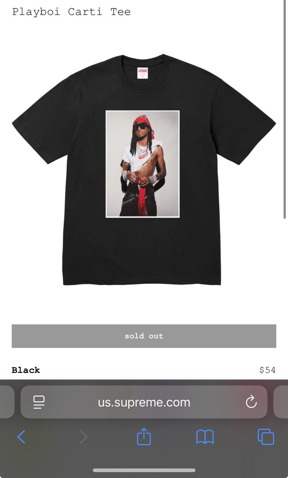 Supreme Supreme x Playboi Carti T - Shirt Size US L / EU 52-54 / 3 - 1 Preview