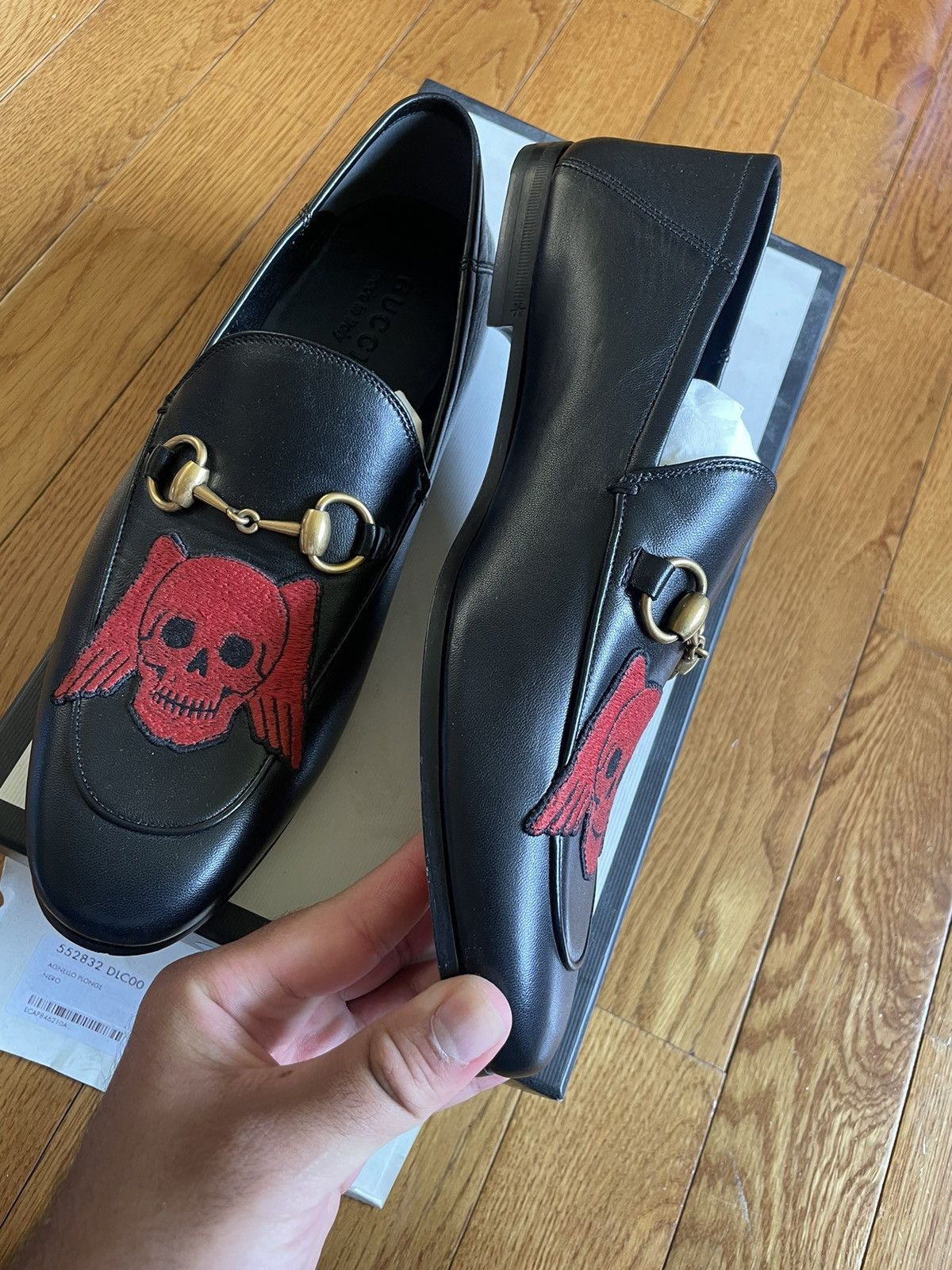 Gucci MENS GUCCI SKULL BRIXTON LOAFERS Size US 8.5 / EU 41-42 - 5 Thumbnail
