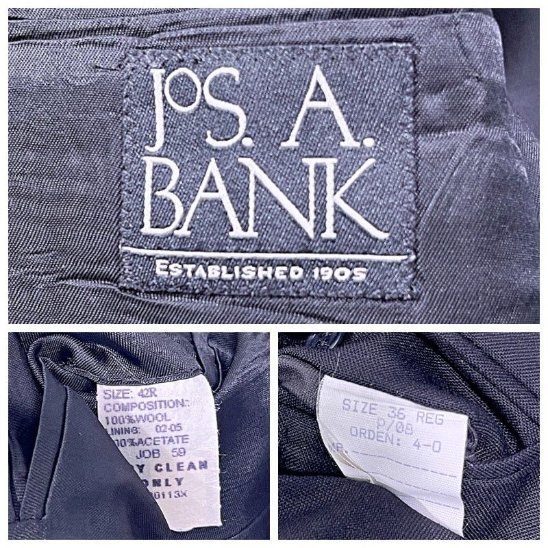 Jos. A. Bank Jos A Bank Tuxedo Suit Black Mens 42R 36W Size 44R - 12 Thumbnail