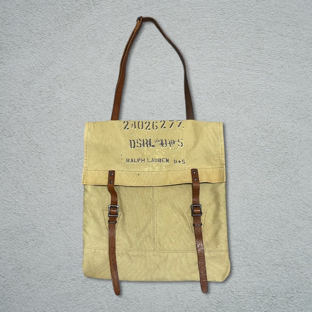 Ralph Lauren VINTAGE RALPH LAUREN D&S MILITARY CANVAS MESSENGER BAG Size ONE SIZE - 1 Thumbnail