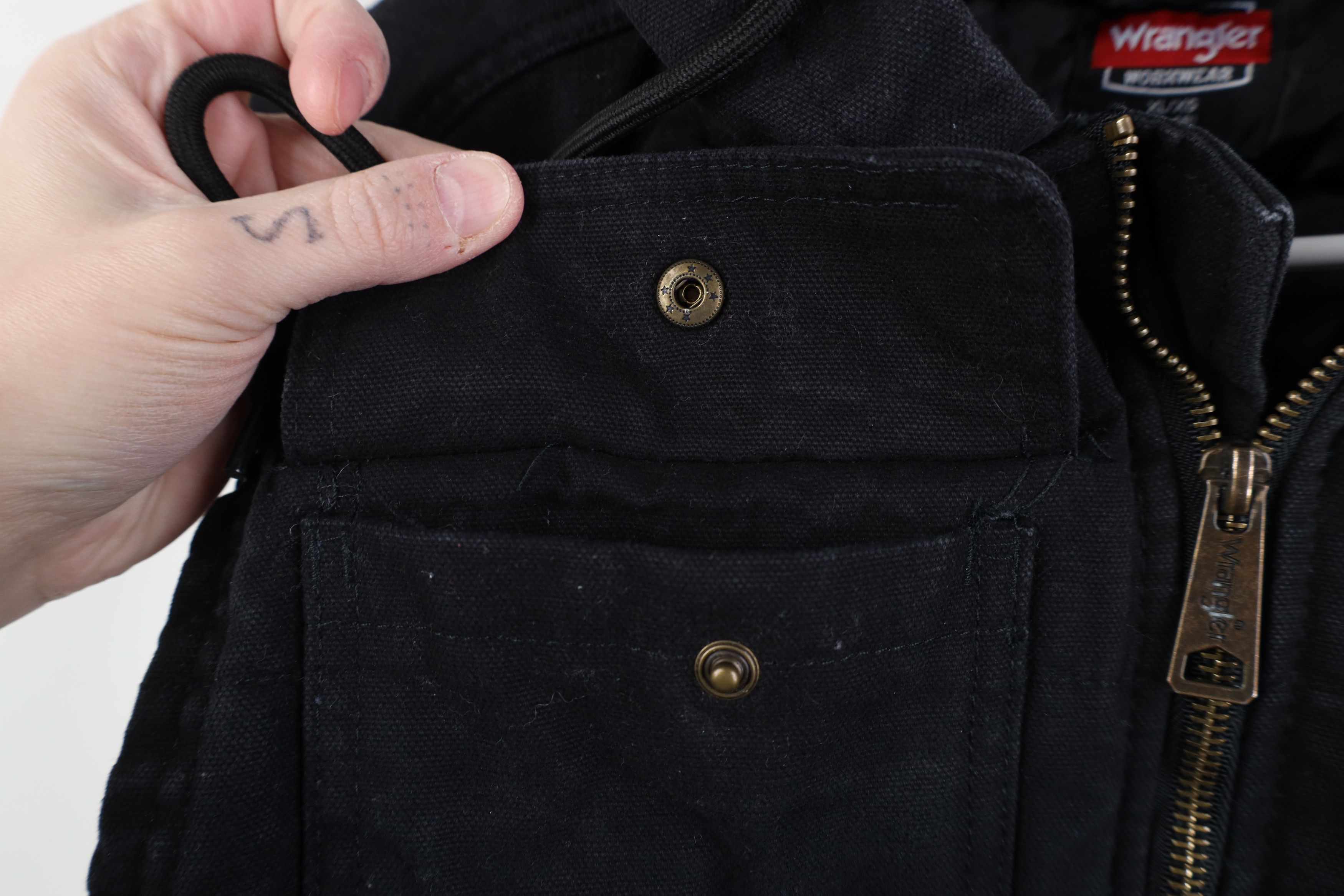 Wrangler Vintage Y2K Wrangler Sleeveless Hooded Canvas Vest Jacket Size US XL / EU 56 / 4 - 5 Thumbnail