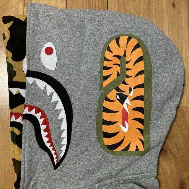 Bape BAPE CAMO Double Shark Full Zip Hoodie a bathing ape Size US L / EU 52-54 / 3 - 5 Thumbnail