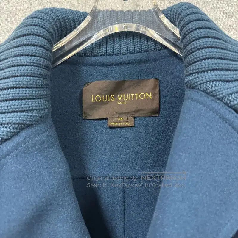 Louis Vuitton Louis Vuitton Blue Cotton Women's Coat . Size XXS / US 00 / IT 34 - 4 Thumbnail