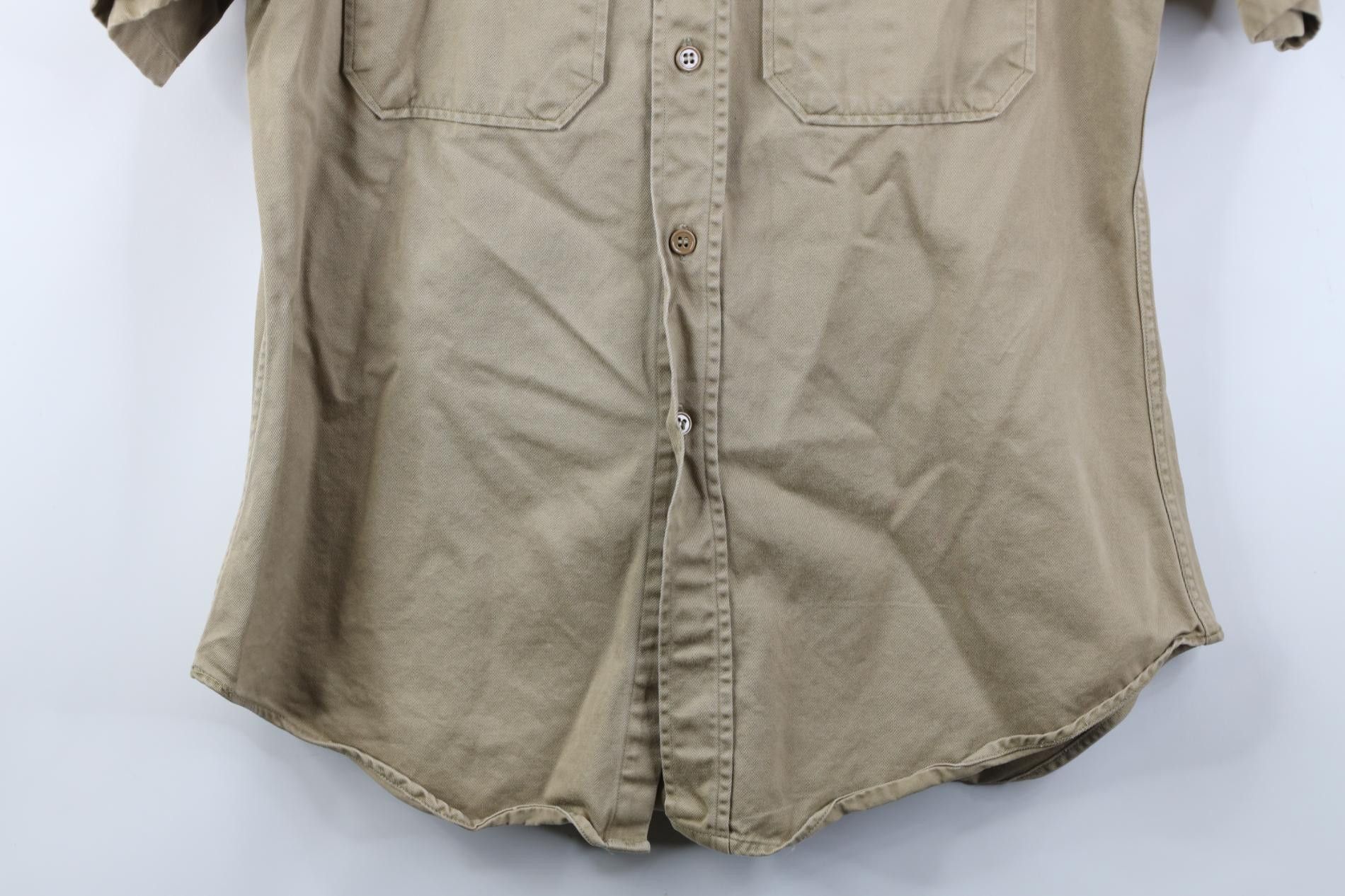 Vintage Vintage 50s Korean War Twill Military Button Shirt USA Size US M / EU 48-50 / 2 - 3 Thumbnail