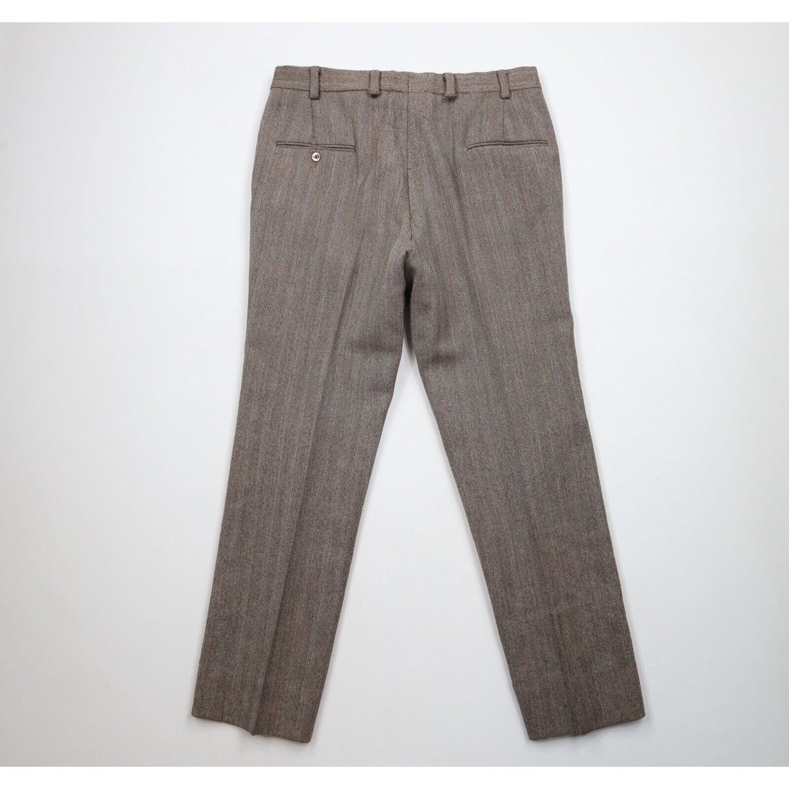 Vintage Vintage 70s 2 Piece Wool Wedding Suit Bell Bottoms Size 40R - 16 Thumbnail