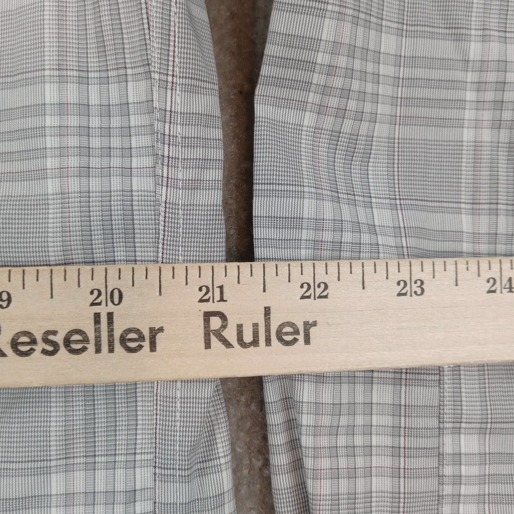 Michael Kors Michael Kors Shirt Mens 15.5-32/33 Gray Plaid Button Up Regular Fit Stretch Shirt Size US L / EU 52-54 / 3 - 4 Thumbnail