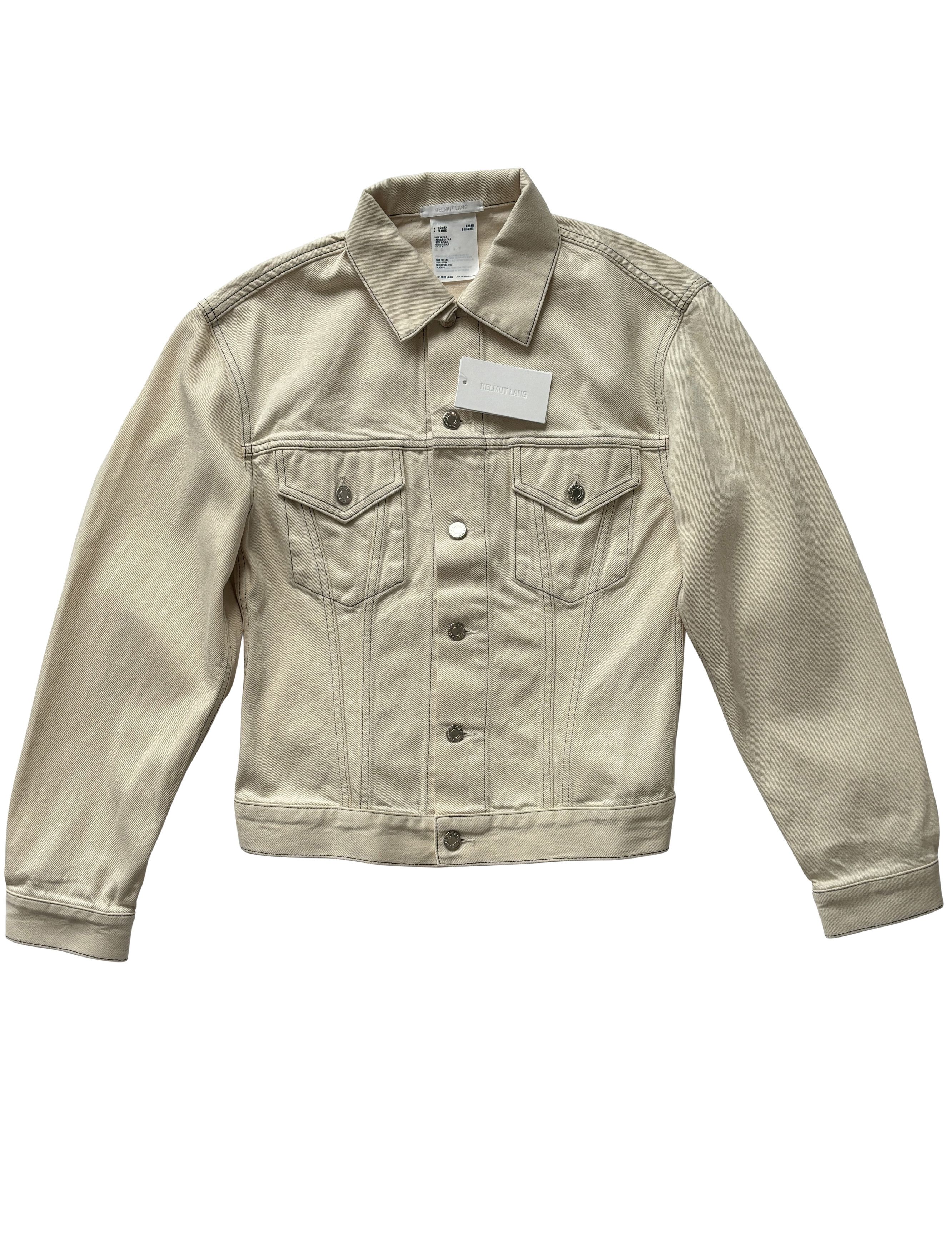 Helmut Lang ⚡️QUICK SALE⚡️Helmut Lang Natural Denim Trucker Jacket Size US S / EU 44-46 / 1 - 1 Thumbnail