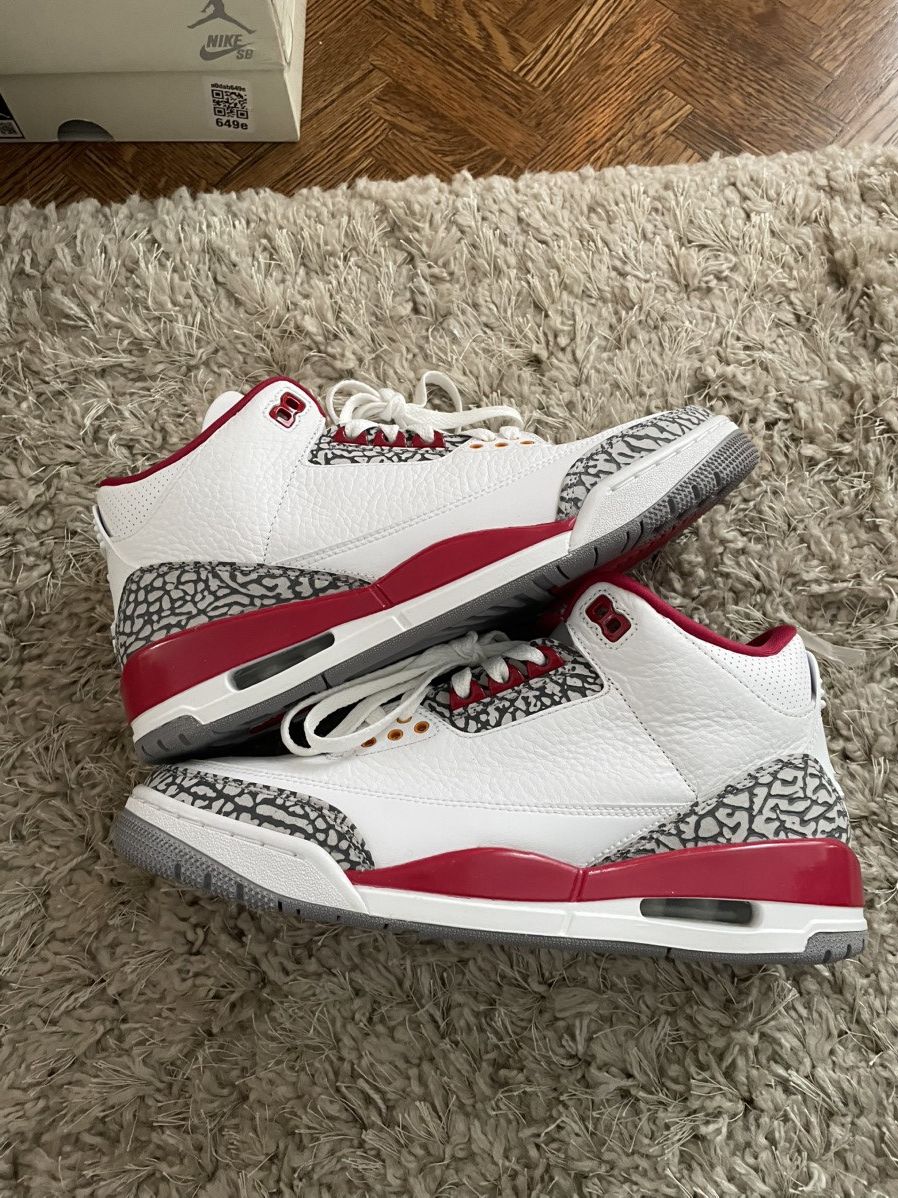 Jordan Brand Jordan 3 Cardinal Size US 8.5 / EU 41-42 - 2 Thumbnail