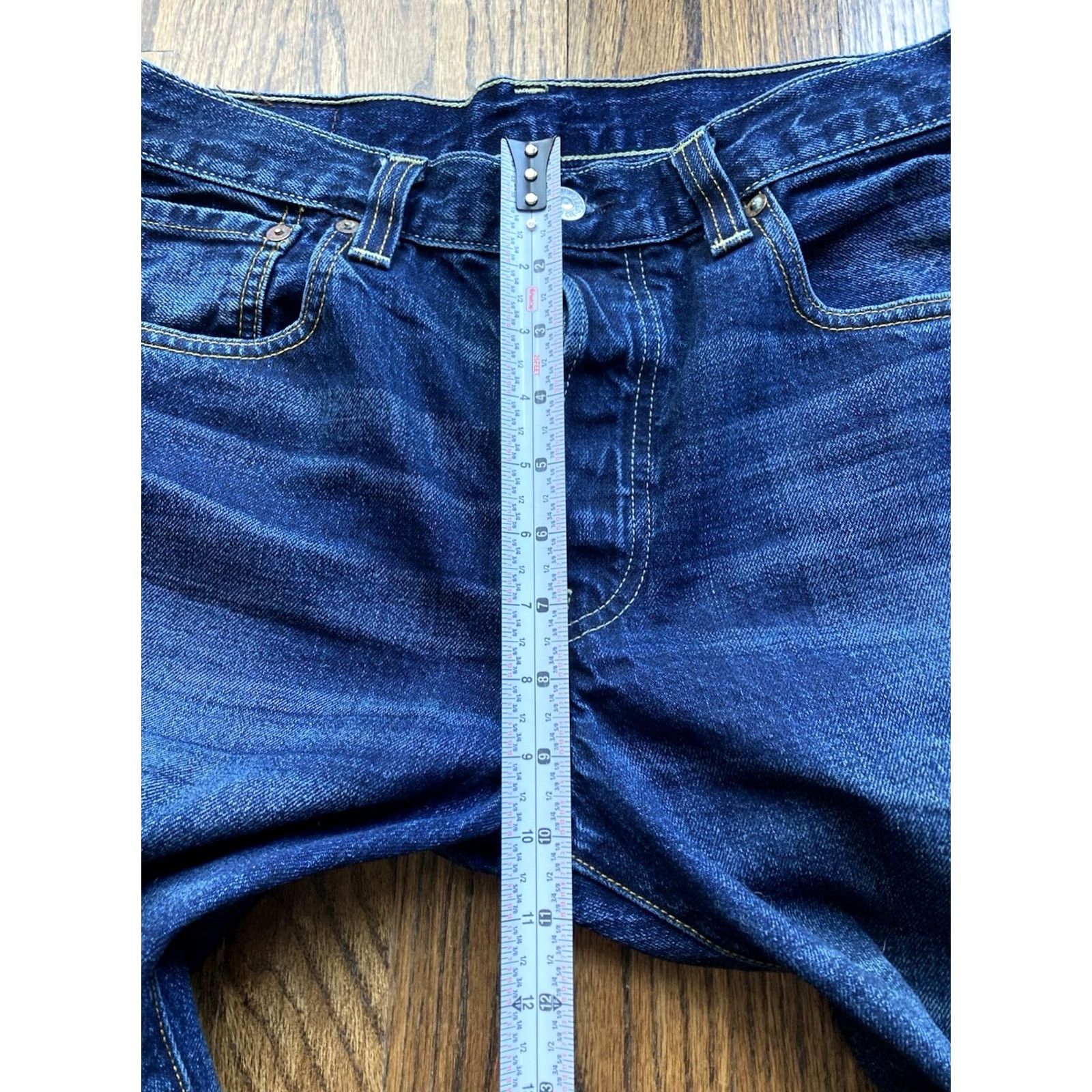 Levi's VINTAGE Levi's 501 Jeans Mens Regular 30x30 Blue Denim Raw Hem Whiskers USA Straight 501 Model Mens Size US 30 / EU 46 - 6 Thumbnail