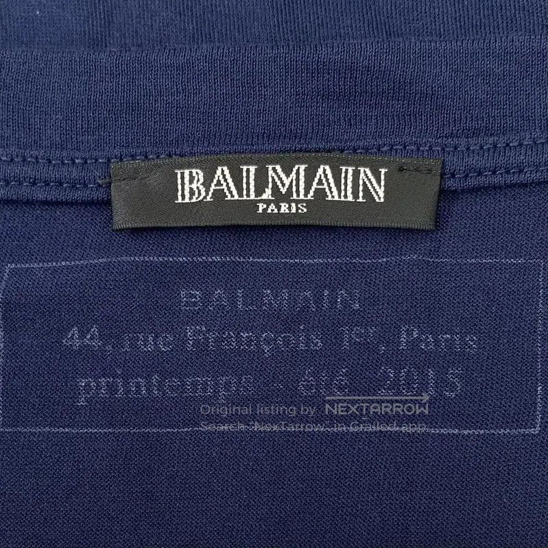 Balmain Balmain Blue Cotton T-shirt for Women . Size M / US 6-8 / IT 42-44 - 5 Thumbnail