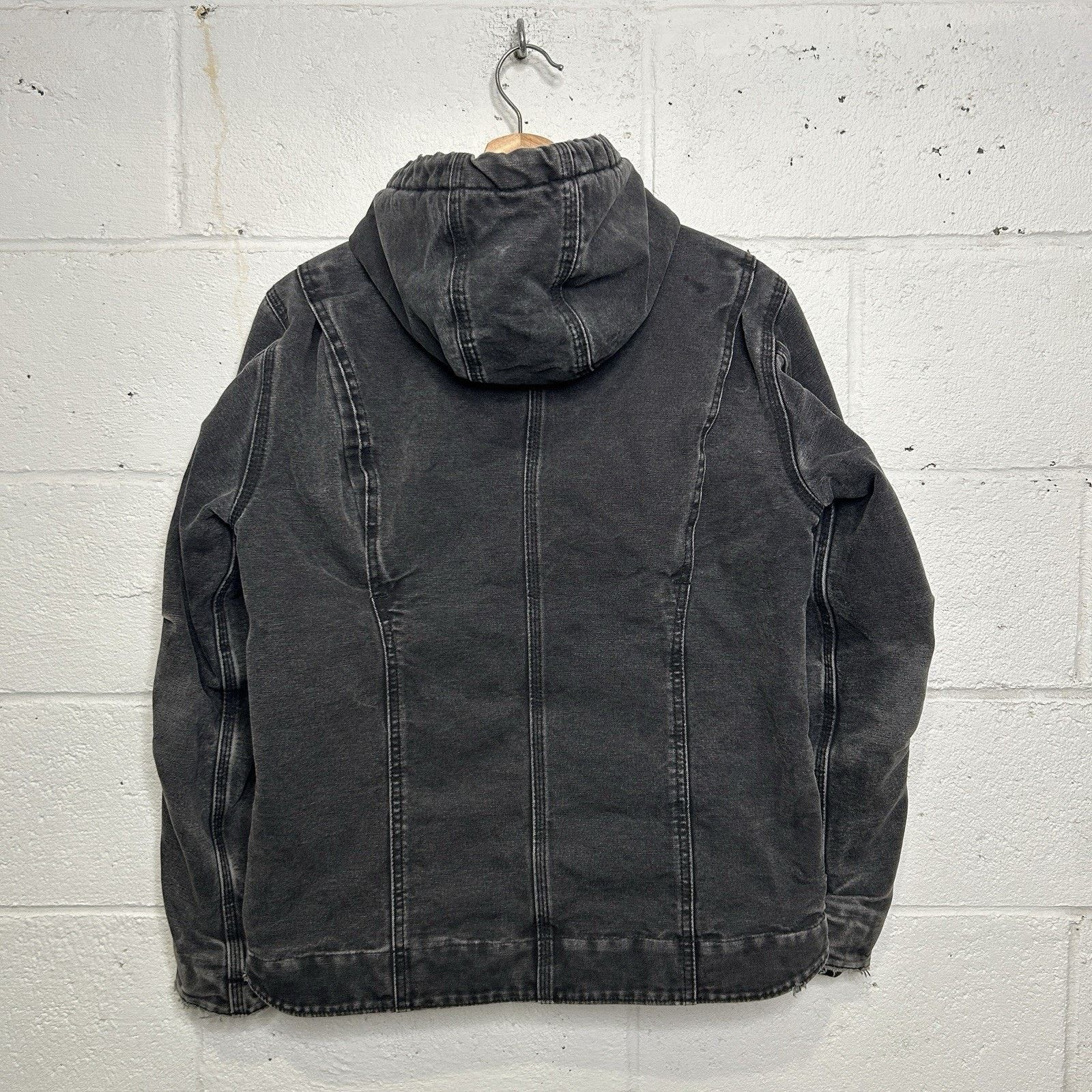 Carhartt Y2K Carhartt Sherpa-Lined Hooded Detroit Jacket “Black” Size S / US 4 / IT 40 - 2 Thumbnail