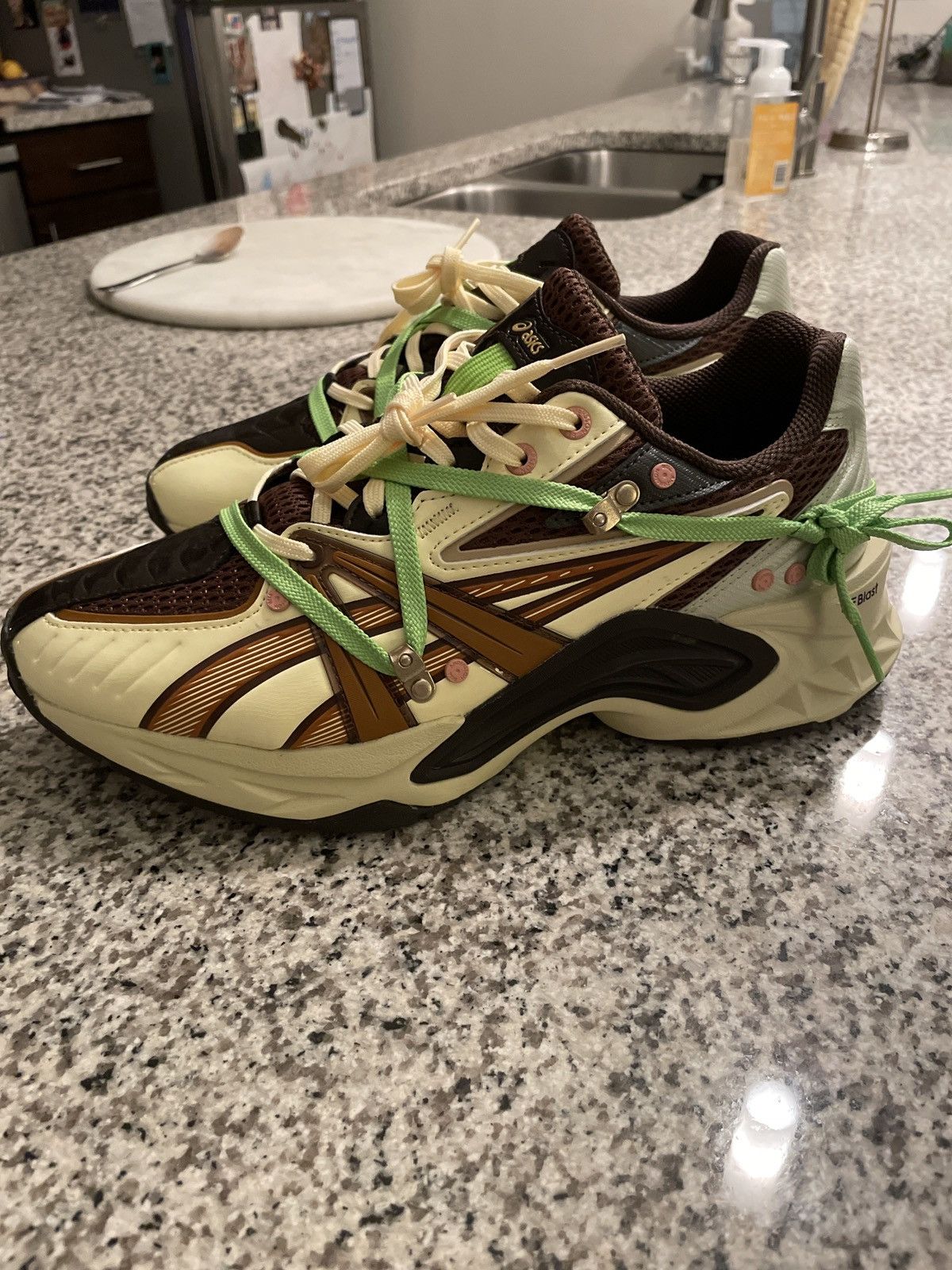 image of Andersson Bell x Asics Shoes in Brown, Men's (Size 8)