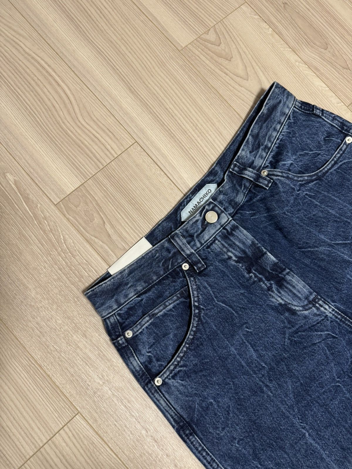 Namacheko NAMACHEKO AW23 Washed Straight Denim Size 31" - 2 Thumbnail