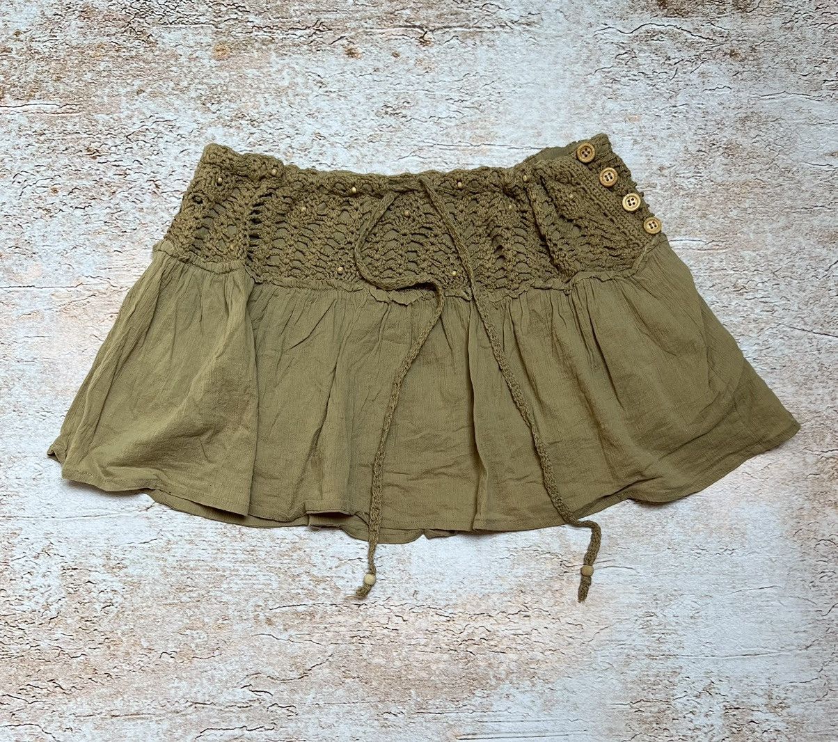 Vintage Vintage Japanese flare mini skirt Size 28" / US 6 / IT 42 - 1 Thumbnail