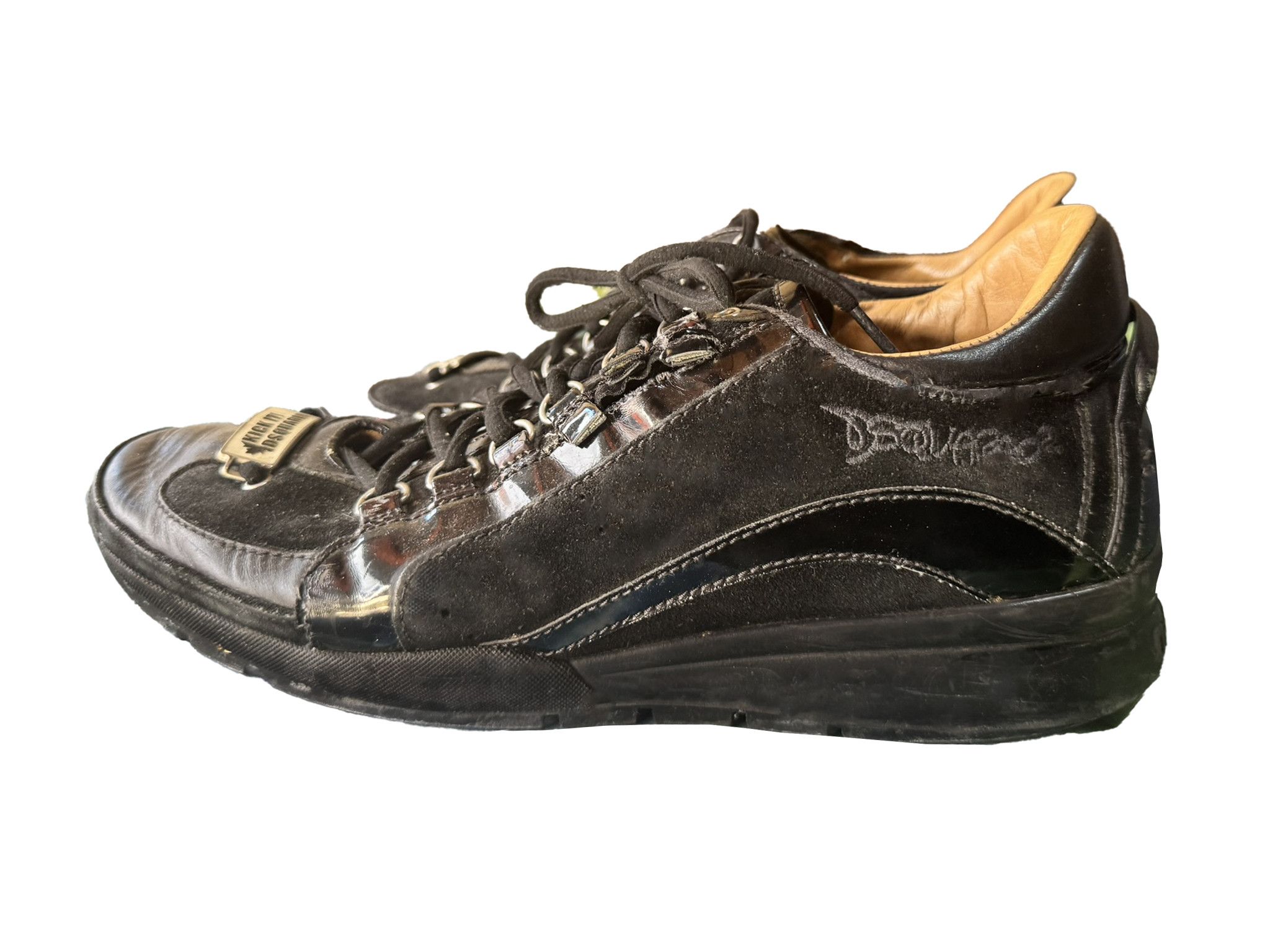 Dsquared2 Dsquared "Kick it" Black Mens Sneakers Size US 9 / EU 42 - 2 Thumbnail
