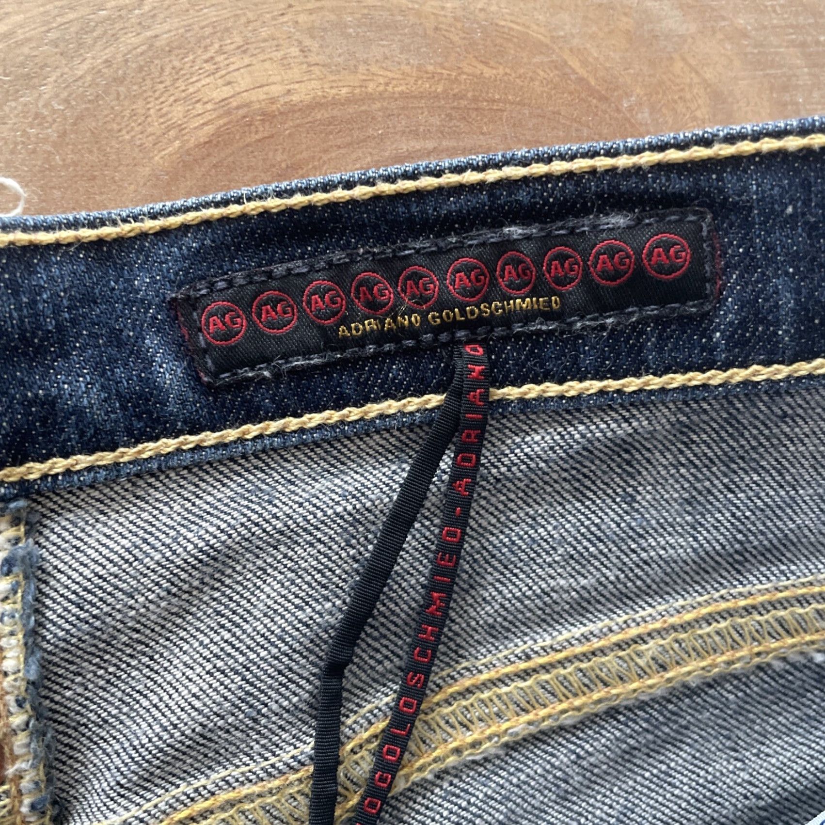 Vintage Vintage AG Adriano Goldschmied Kiss Slim Bootcut Jeans Womens 30x31 Low Rise Y2K Blue 5-Pocket Distressing Baggy? No, Slimming Fit Womens Jeans Size 30" / US 8 / IT 44 - 3 Thumbnail