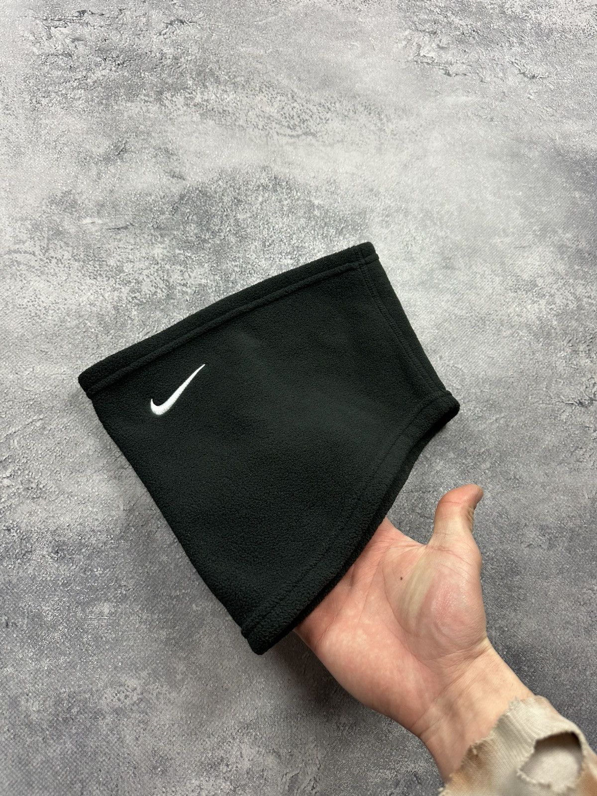 Nike Nike Snood Drill Baff Balaclava Black Fleece Scarf Y2K Size ONE SIZE - 2 Thumbnail