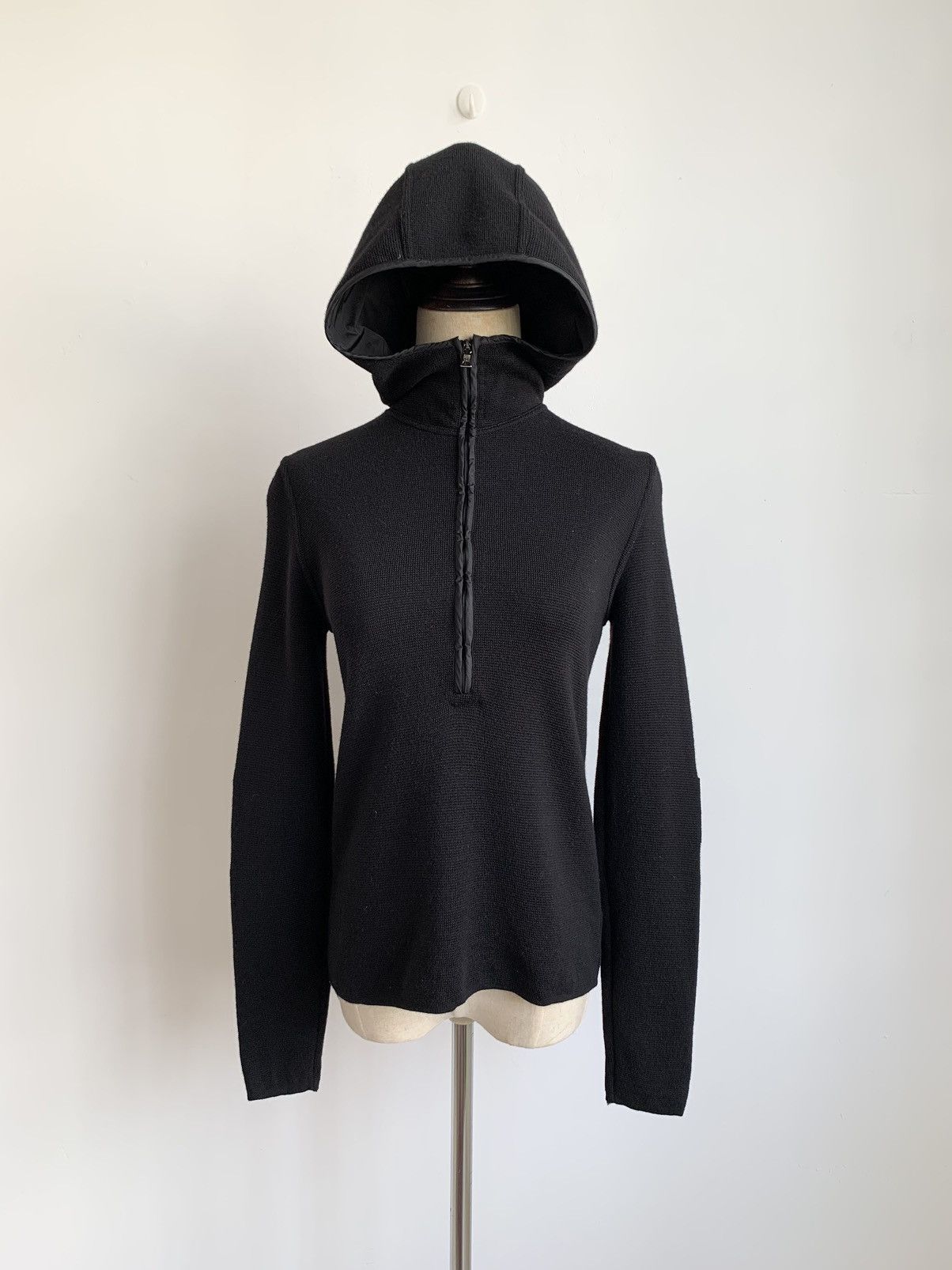 Prada PRADA Knit Crop Hoodie Size S / US 4 / IT 40 - 4 Thumbnail
