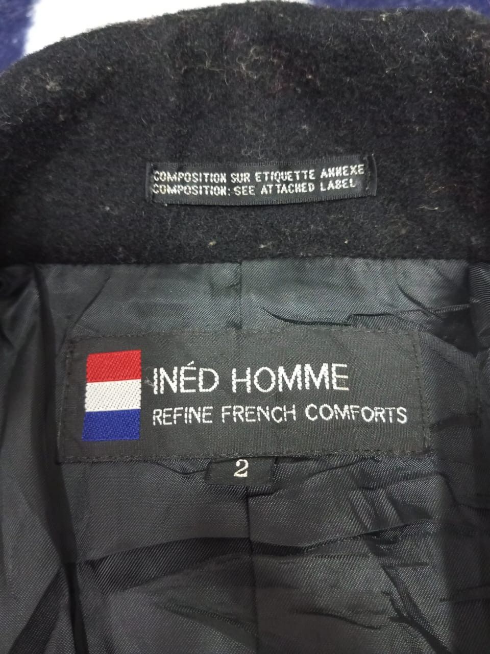 Yohji Yamamoto A04 Ined Homme by Yohji Yamamoto Double Collar Wool Jacket Size US M / EU 48-50 / 2 - 5 Thumbnail