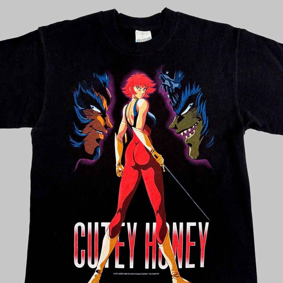 Anime Cutey Honey 1998 90s Vintage Japan Anime Manga Rare T-Shirt Size US M / EU 48-50 / 2 - 2 Thumbnail